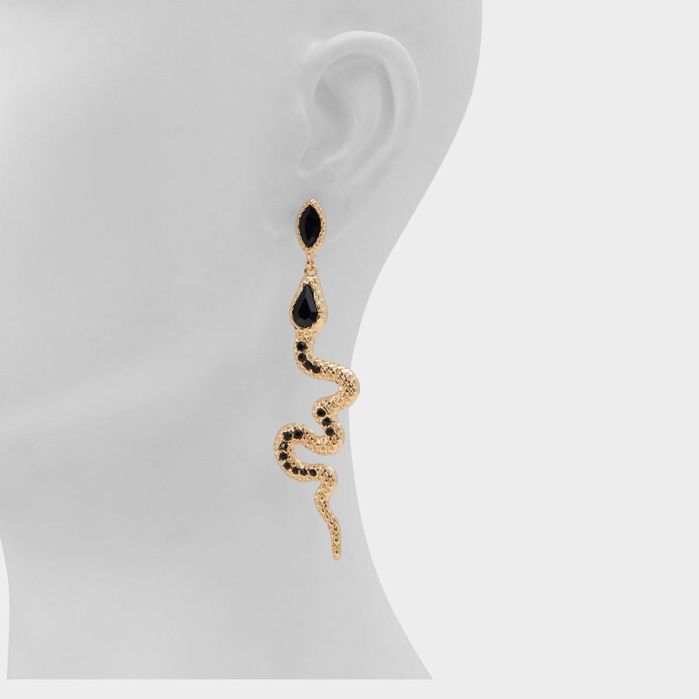 Aldo Snakes in Black Gold Multi - Chandelier earrings Black/gold multi