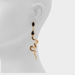 Aldo Snakes in Black Gold Multi - Chandelier earrings Black/gold multi
