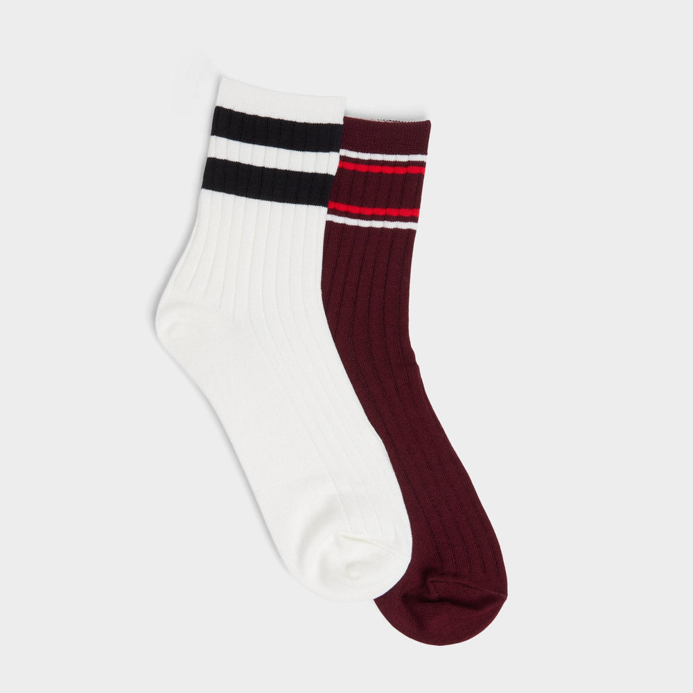 Aldo Retrostripes in Bordo - Socks Bordo