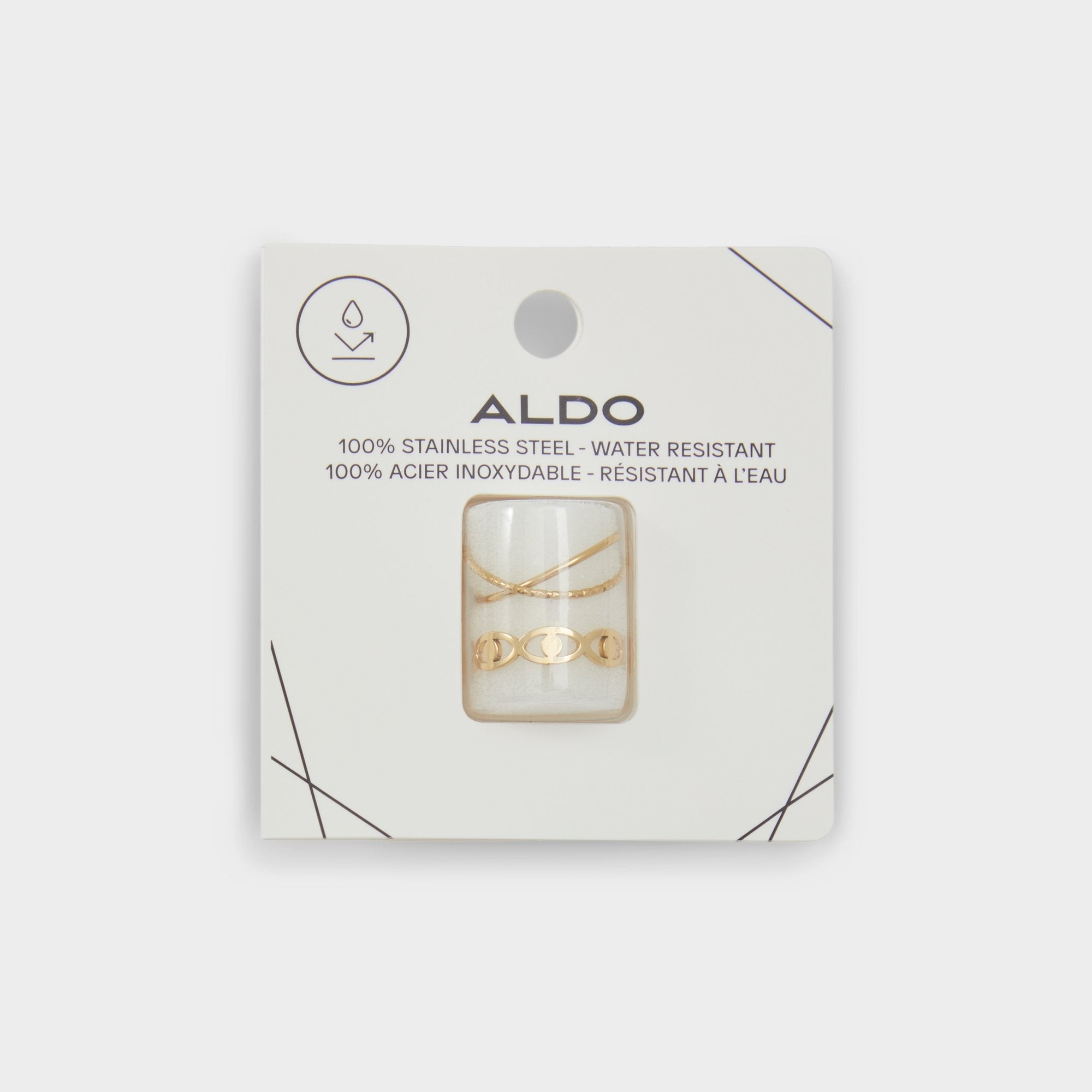 Aldo Twisted Gold Women's Stainless Steel - Toe ring Gold