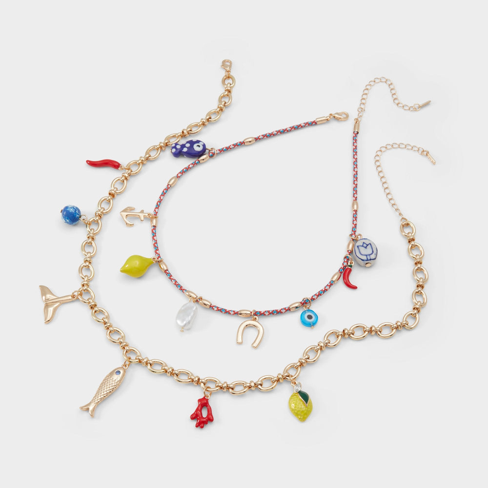 Aldo Amalfie Red Women's Necklaces - Charm necklace Red