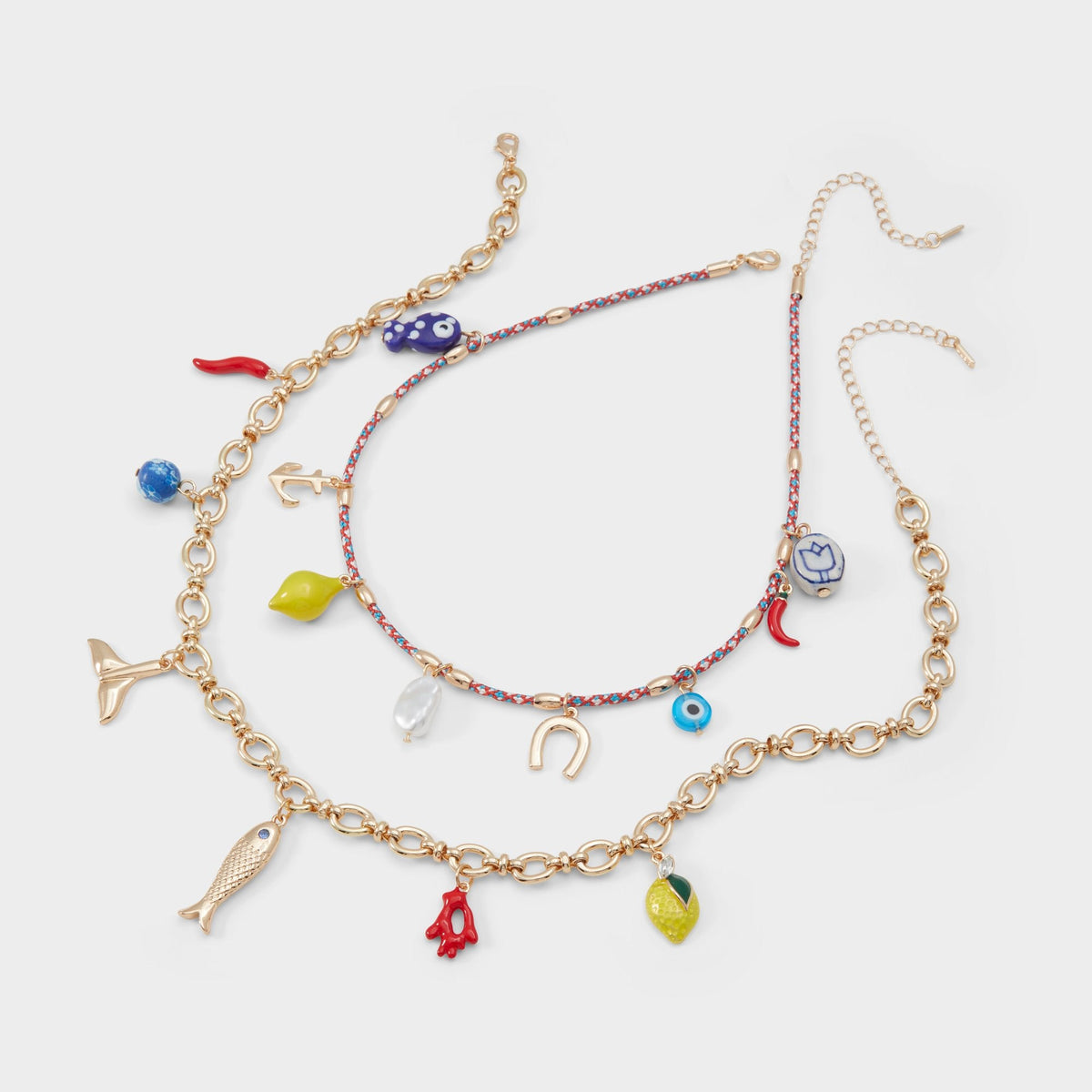 Aldo Amalfie Red Women's Necklaces - Charm necklace Red