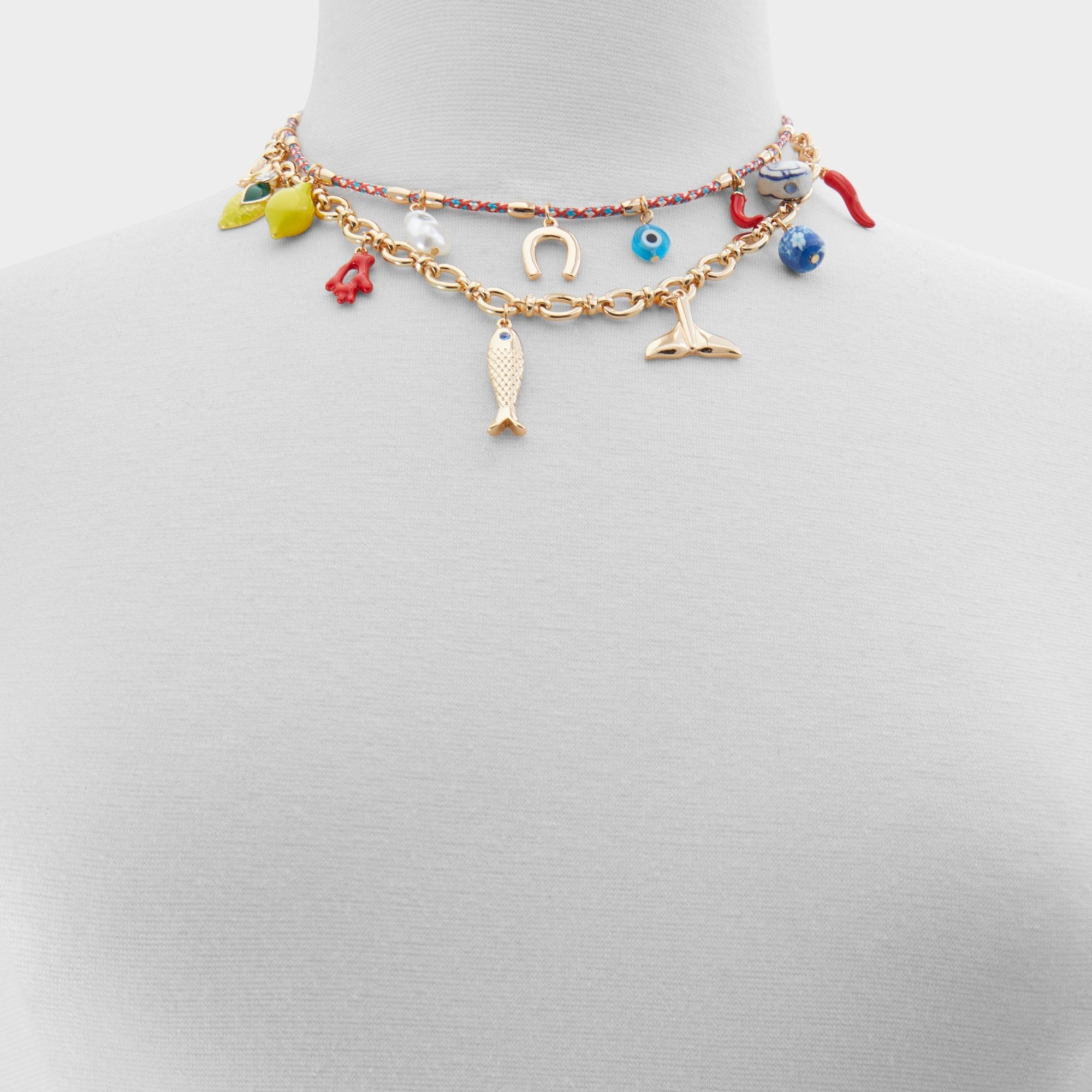 Aldo Amalfie Red Women's Necklaces - Charm necklace Red