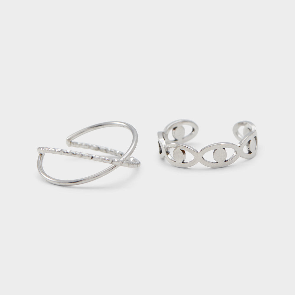 Aldo Twisted Silver Women's Rings - Toe ring Silver
