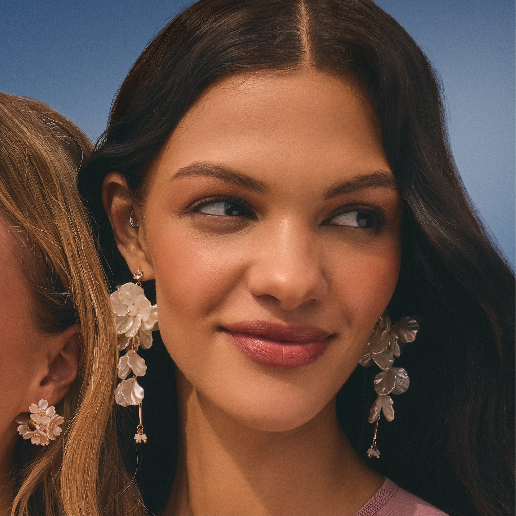 Aldo Chicfloral Ice Women's Florals - Statement earrings Ice