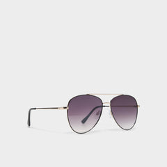 Aldo Arilicanx Black/Gold Multi Women's Aviator - Aviator sunglasses Black/Gold Multi