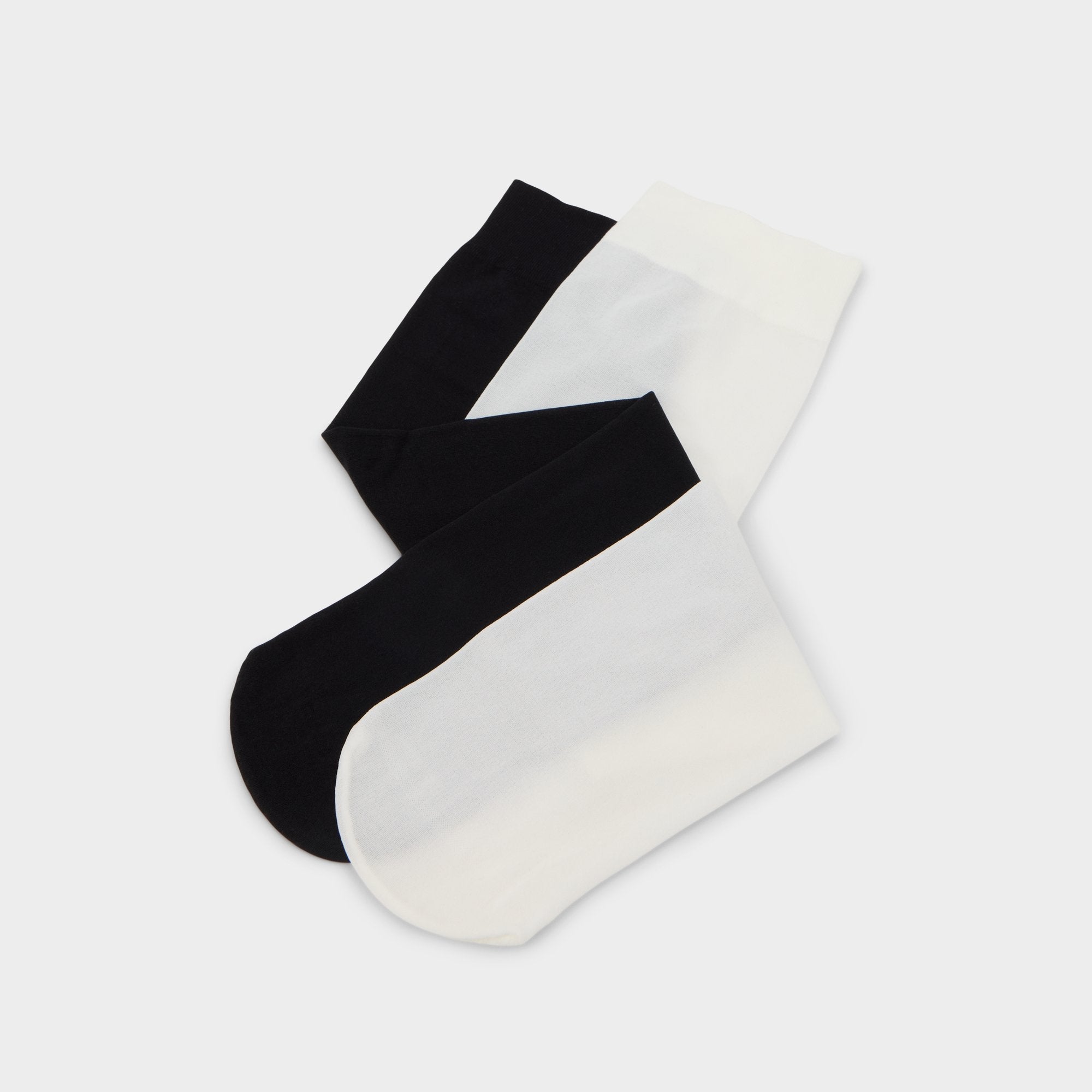 Aldo Sleekstep in Black White - Knee high socks Black/White