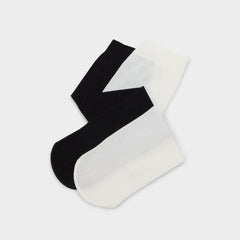 Aldo Sleekstep in Black White - Knee high socks Black/White