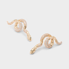 Aldo Serpenta in Gold Clear Multi - Chandelier earrings Gold/clear multi