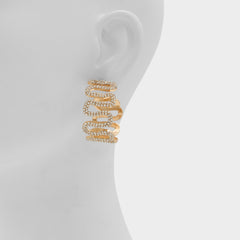 Aldo Estele in Gold Clear Multi - Hoop earrings Gold/Clear Multi