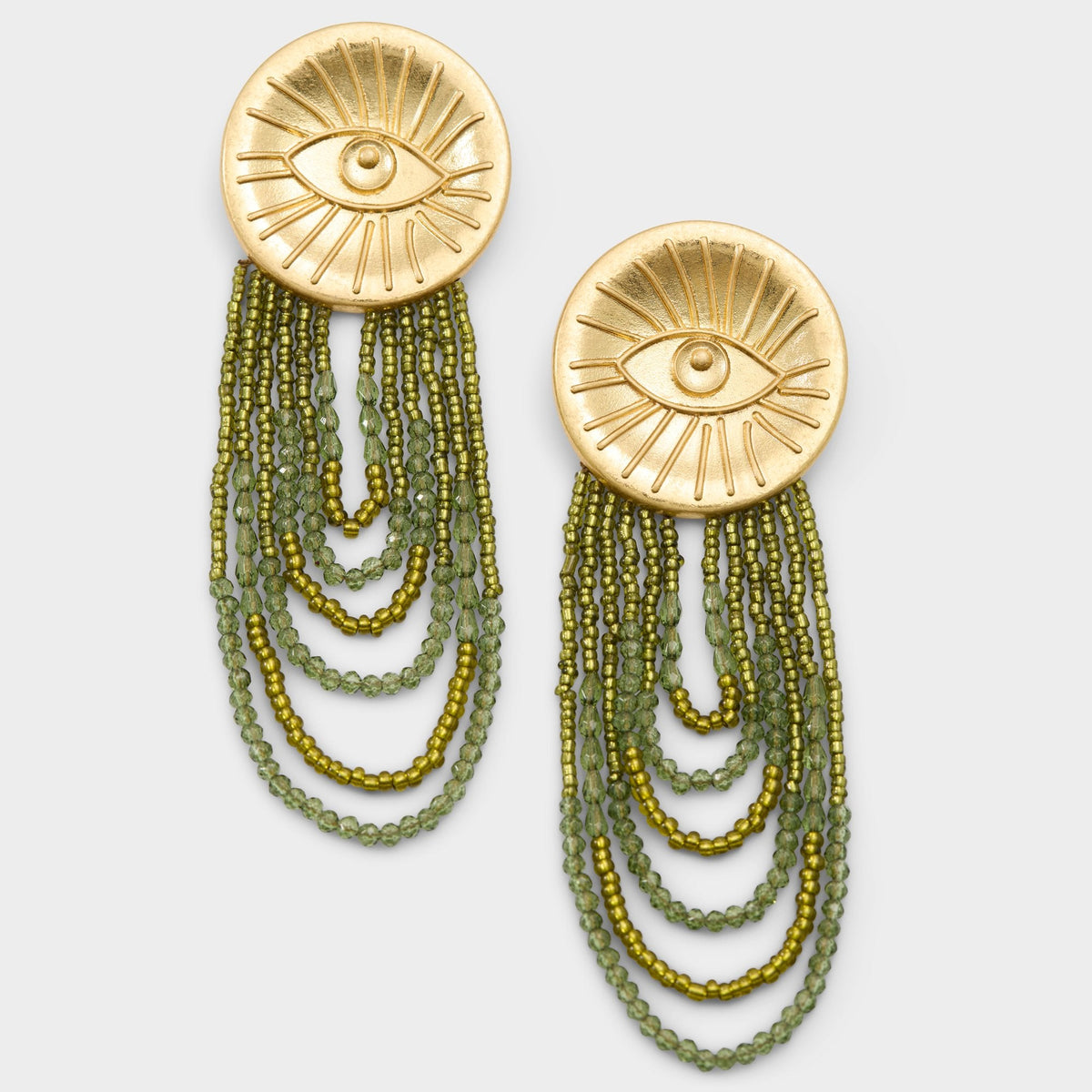Aldo Eyeconic in Green - Chandelier earrings Green