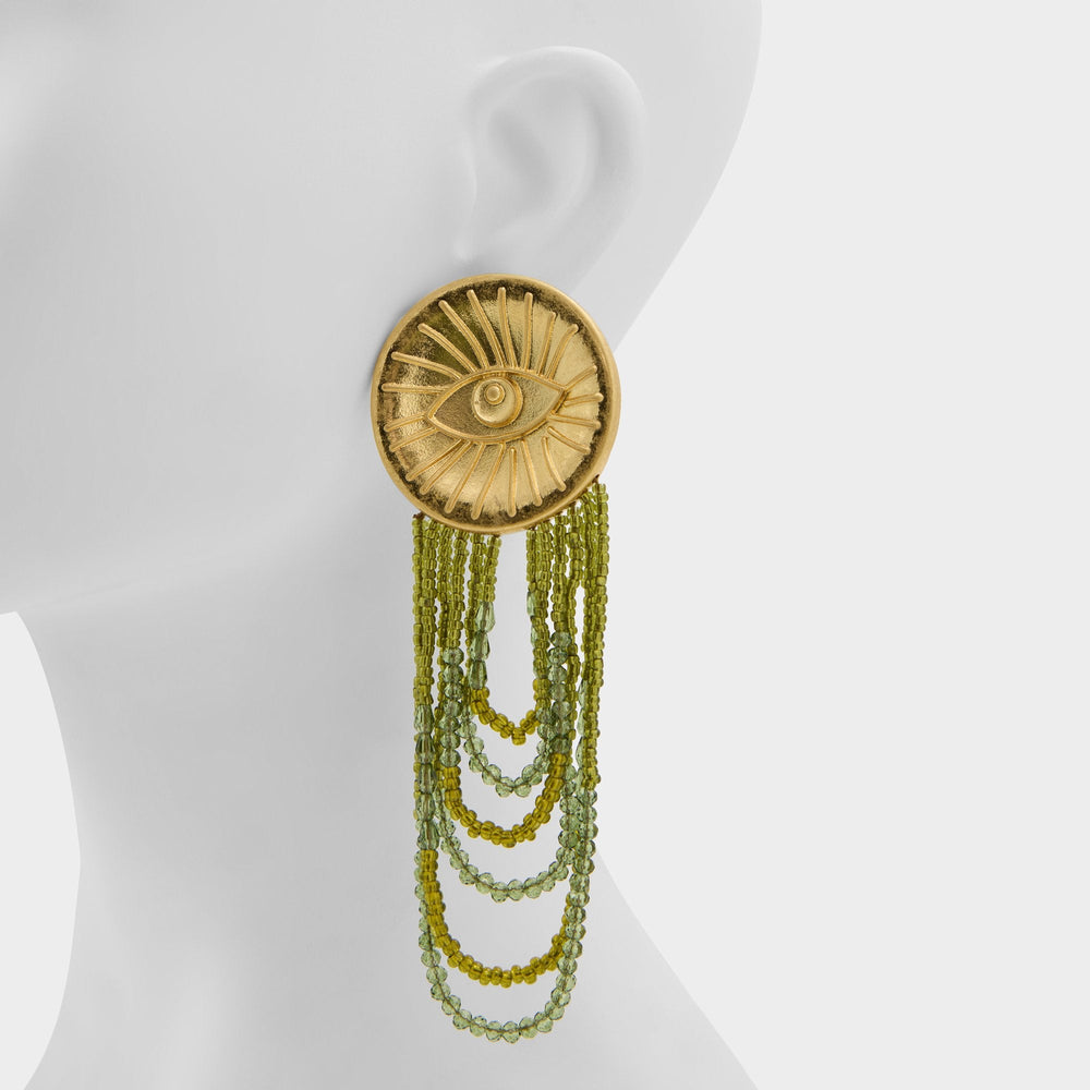 Aldo Eyeconic in Green - Chandelier earrings Green