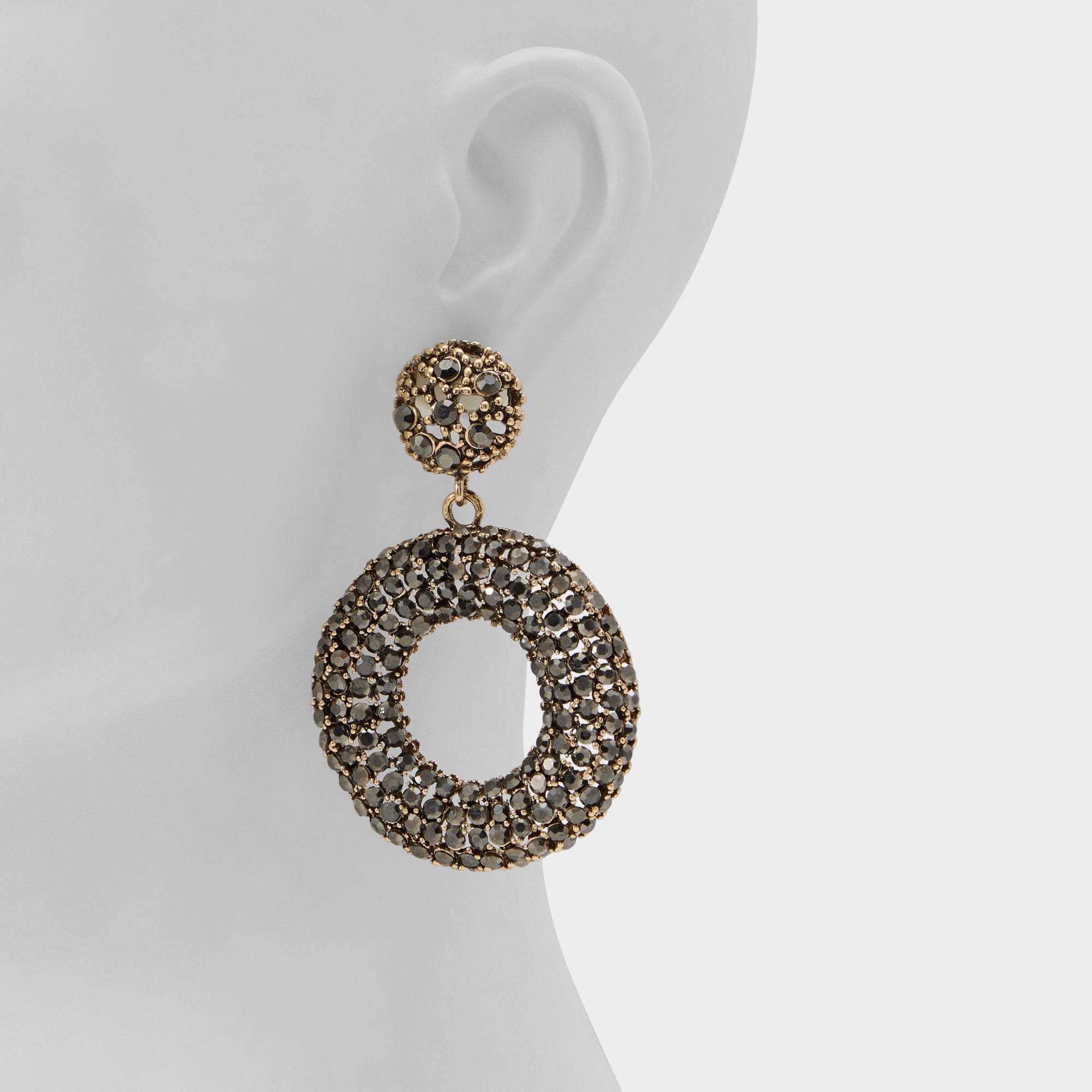 Aldo Stonebrooke in Grey - Hoop earrings Grey
