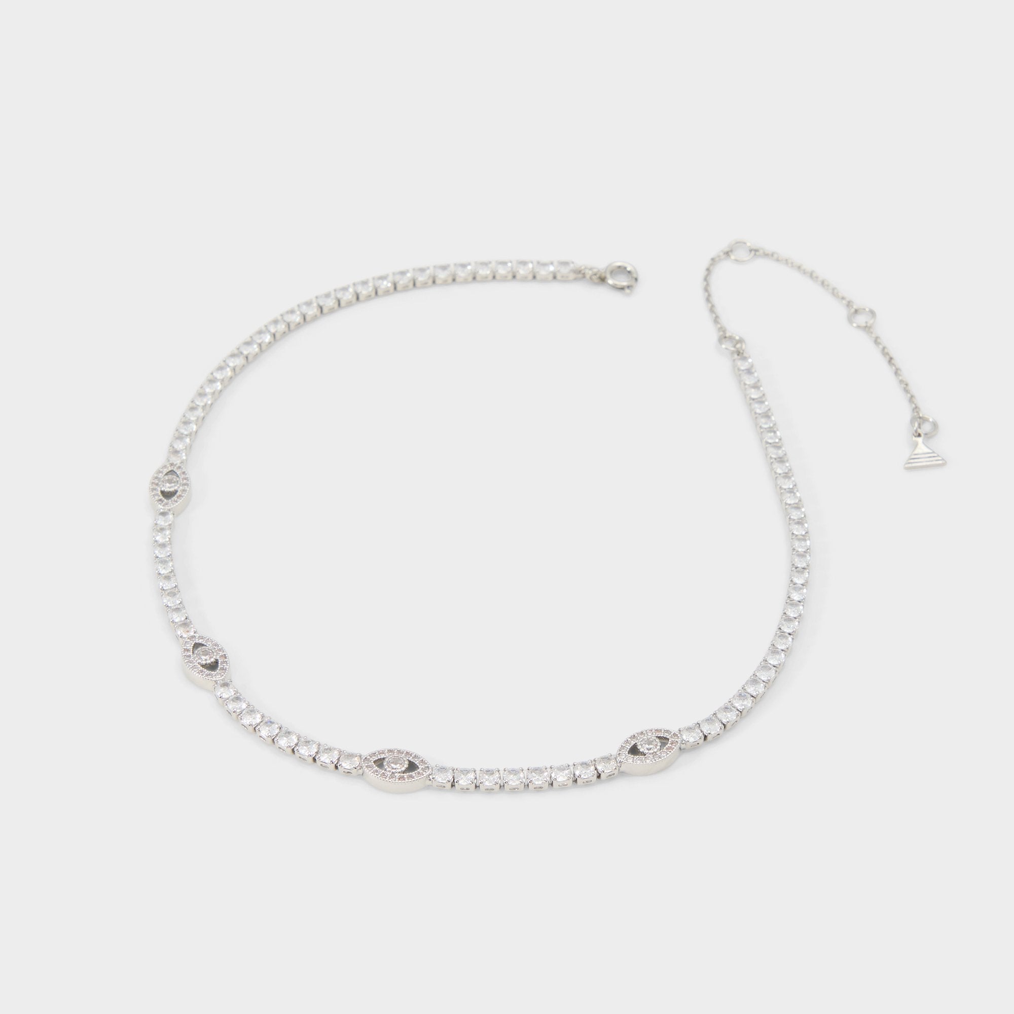 Aldo Elbaeraen in Silver Clear Multi - Choker necklace Silver/clear multi