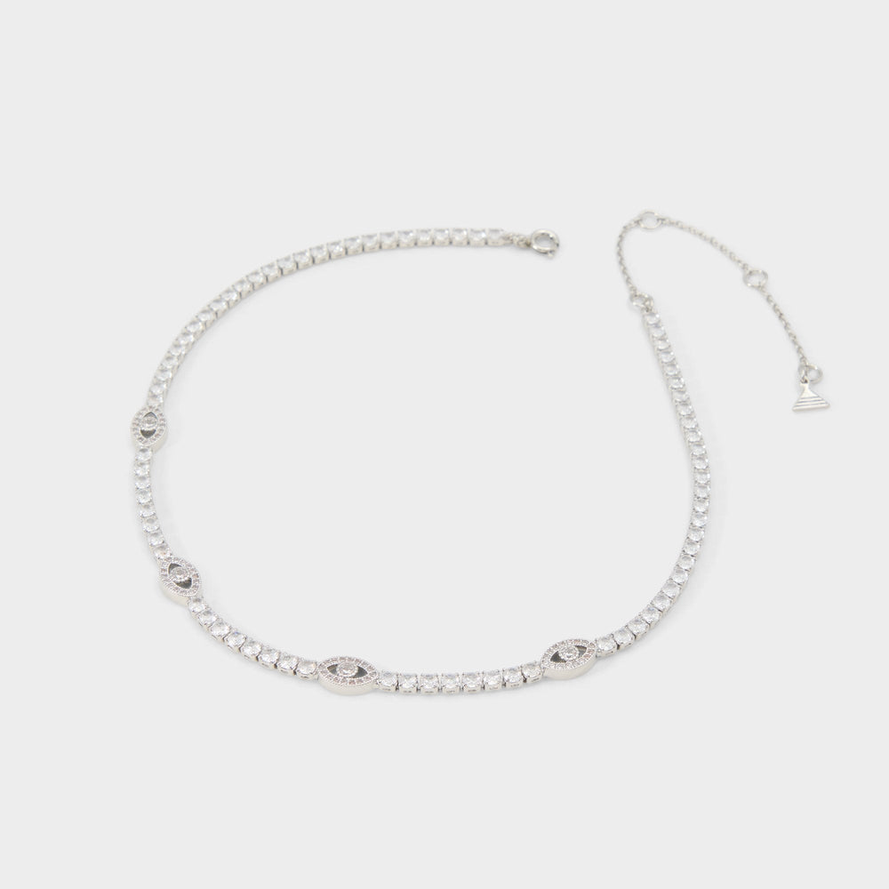 Aldo Elbaeraen in Silver Clear Multi - Choker necklace Silver/clear multi