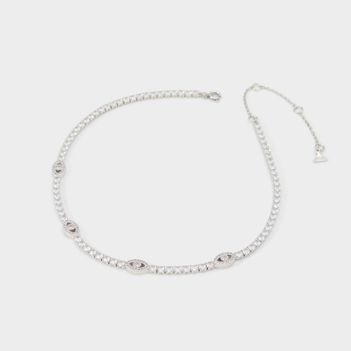 Aldo Elbaeraen in Silver Clear Multi - Choker necklace Silver/clear multi