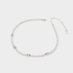 Aldo Elbaeraen in Silver Clear Multi - Choker necklace Silver/clear multi
