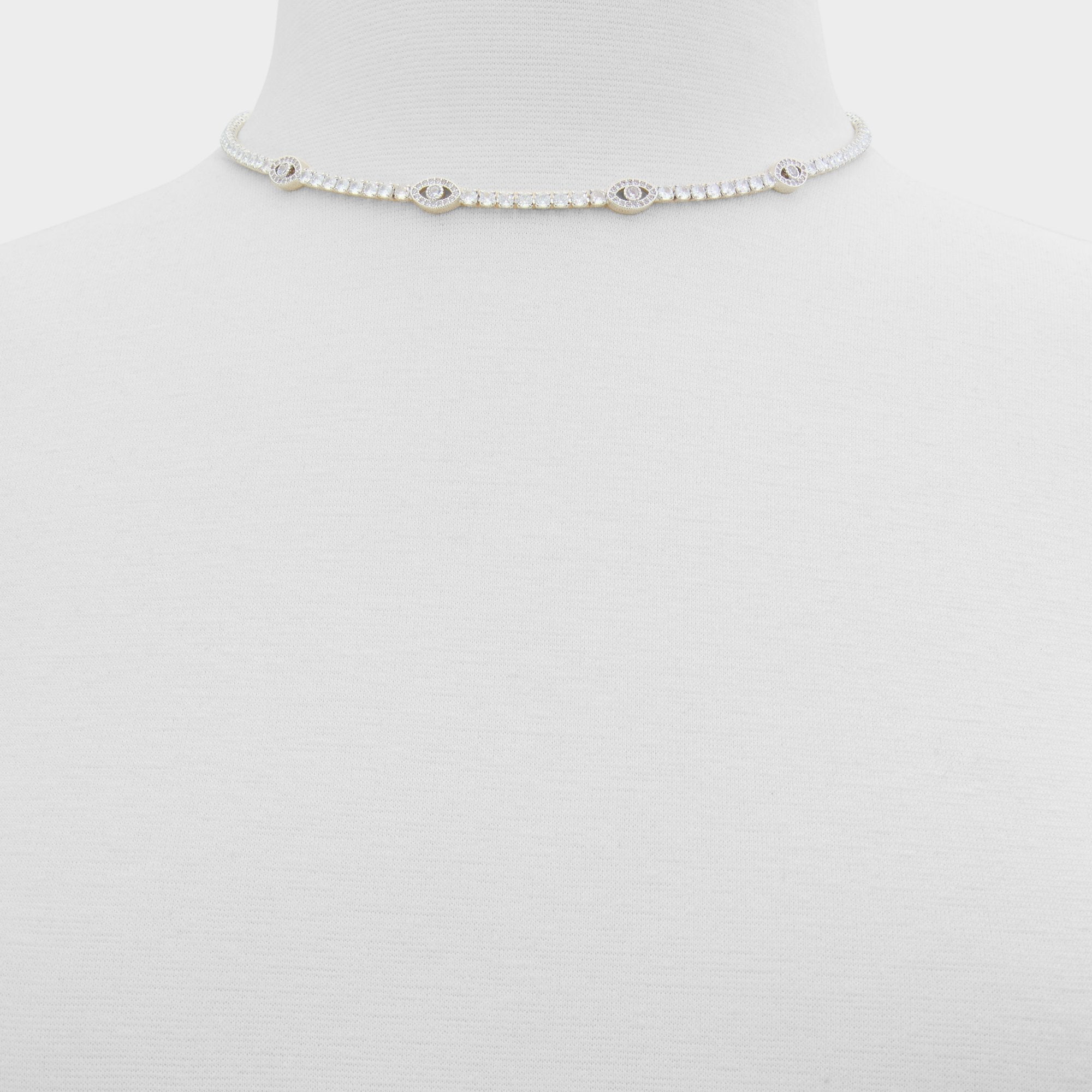 Aldo Elbaeraen in Silver Clear Multi - Choker necklace Silver/clear multi