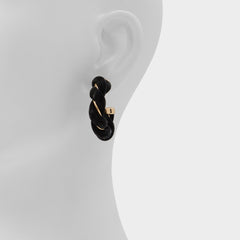 Aldo Twists in Black Gold Multi - Hoop earrings Black/gold multi