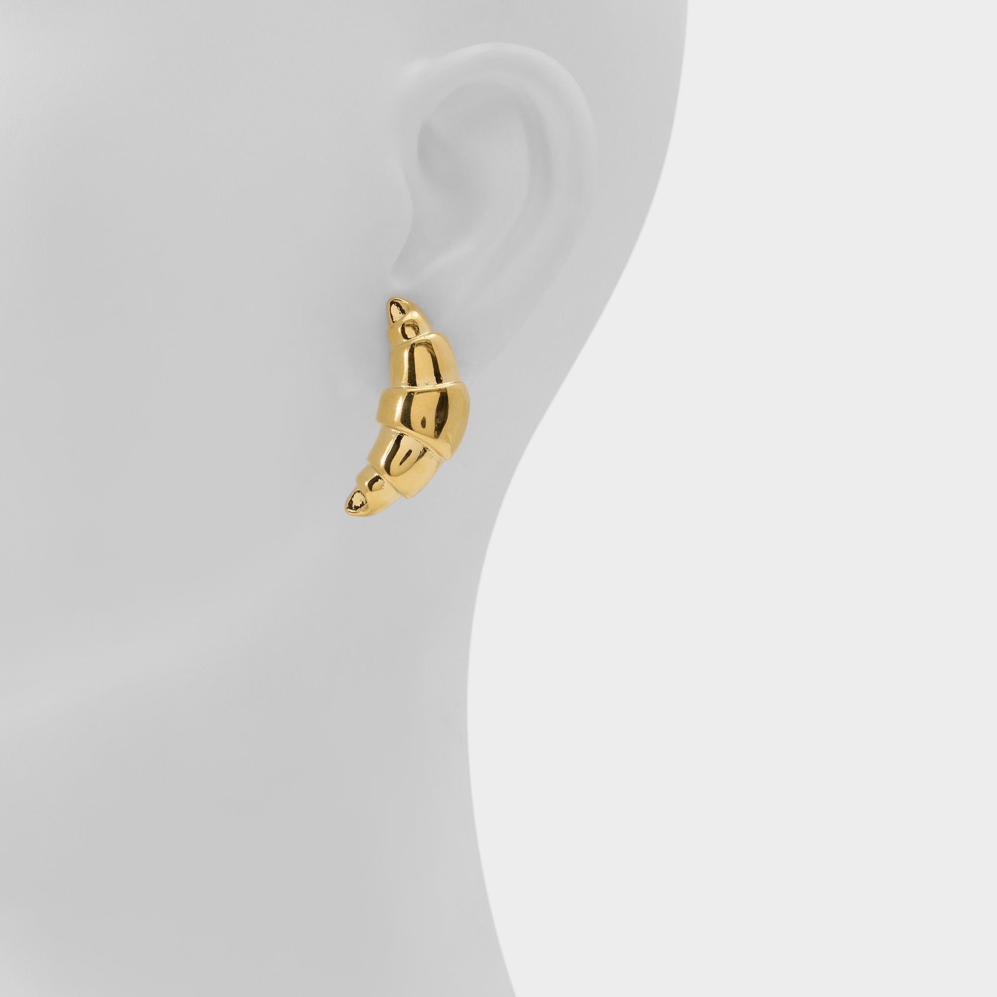 Aldo Croissants Gold Women's Stainless Steel - Button earrings Gold