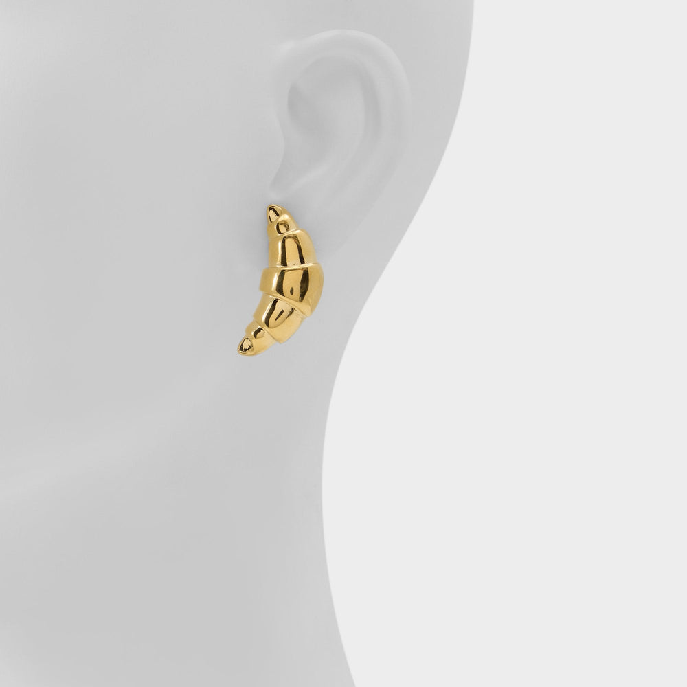 Aldo Croissants Gold Women's Stainless Steel - Button earrings Gold