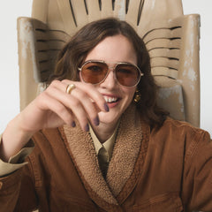 Aldo Frejja in Gold - Aviator sunglasses Gold