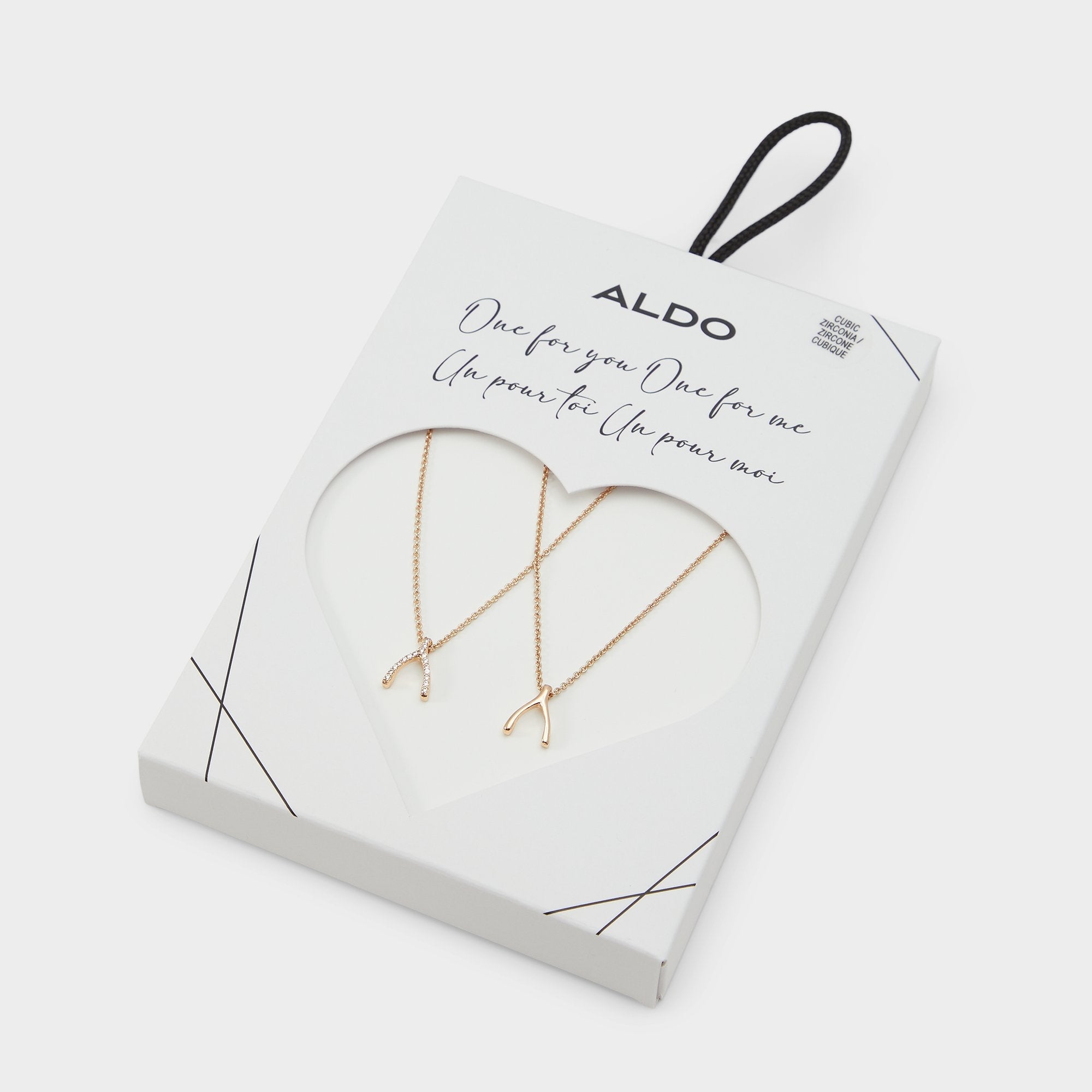 Aldo Makeawish Gold/Clear Multi Women's Necklaces - Gift set Gold/Clear Multi