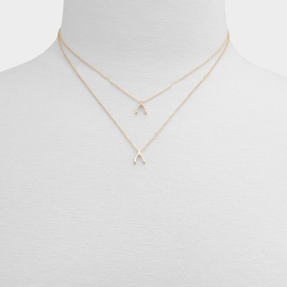 Aldo Makeawish Gold/Clear Multi Women's Necklaces - Gift set Gold/Clear Multi