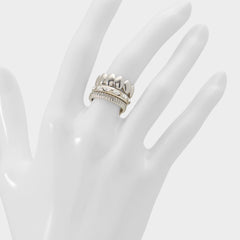 Aldo Bublle in Silver Clear Multi - Stackable rings Silver/clear multi
