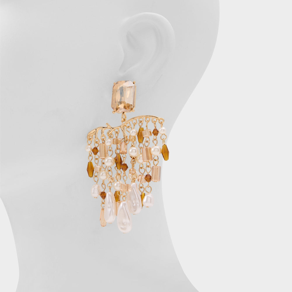 Aldo Goldest in Champagne - Chandelier earrings Champagne
