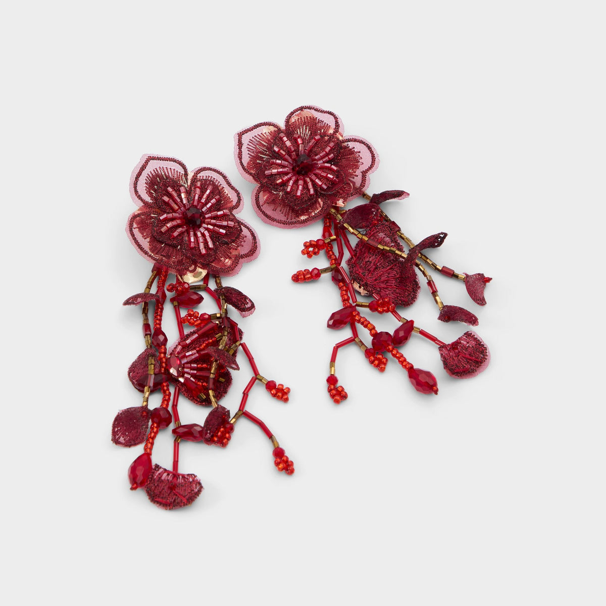 Aldo Bloomorra in Bordo - Statement earrings Bordo