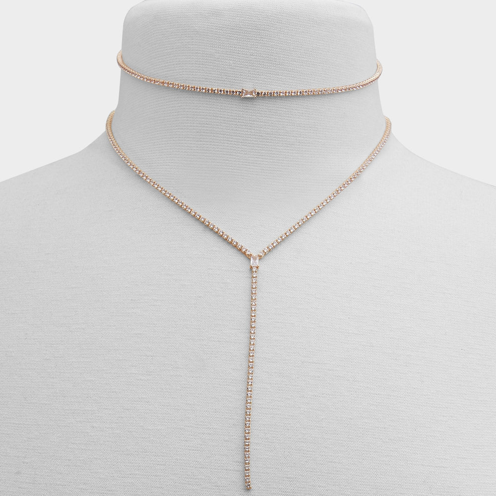 Aldo Alata Gold/Clear Multi Women's Cubic Zirconia - Necklace Gold/Clear Multi