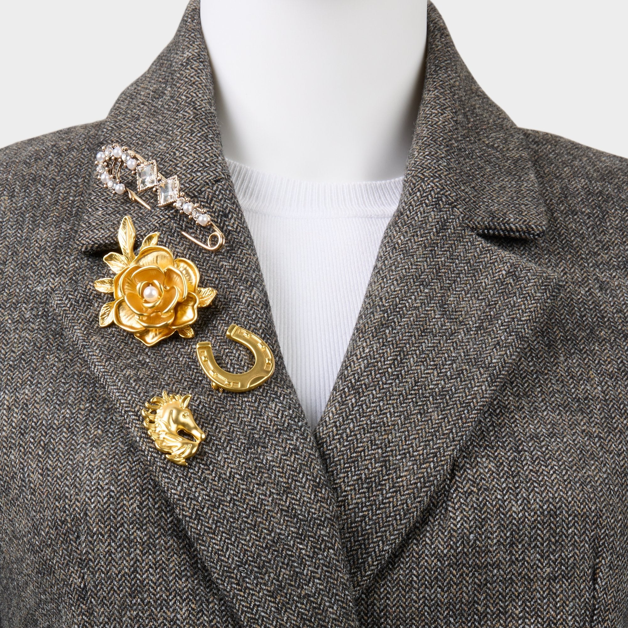 Aldo Wildatheart in Gold - Decorative brooch Gold