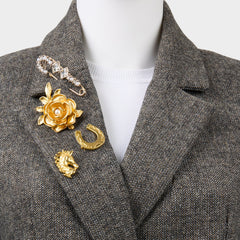 Aldo Wildatheart in Gold - Decorative brooch Gold