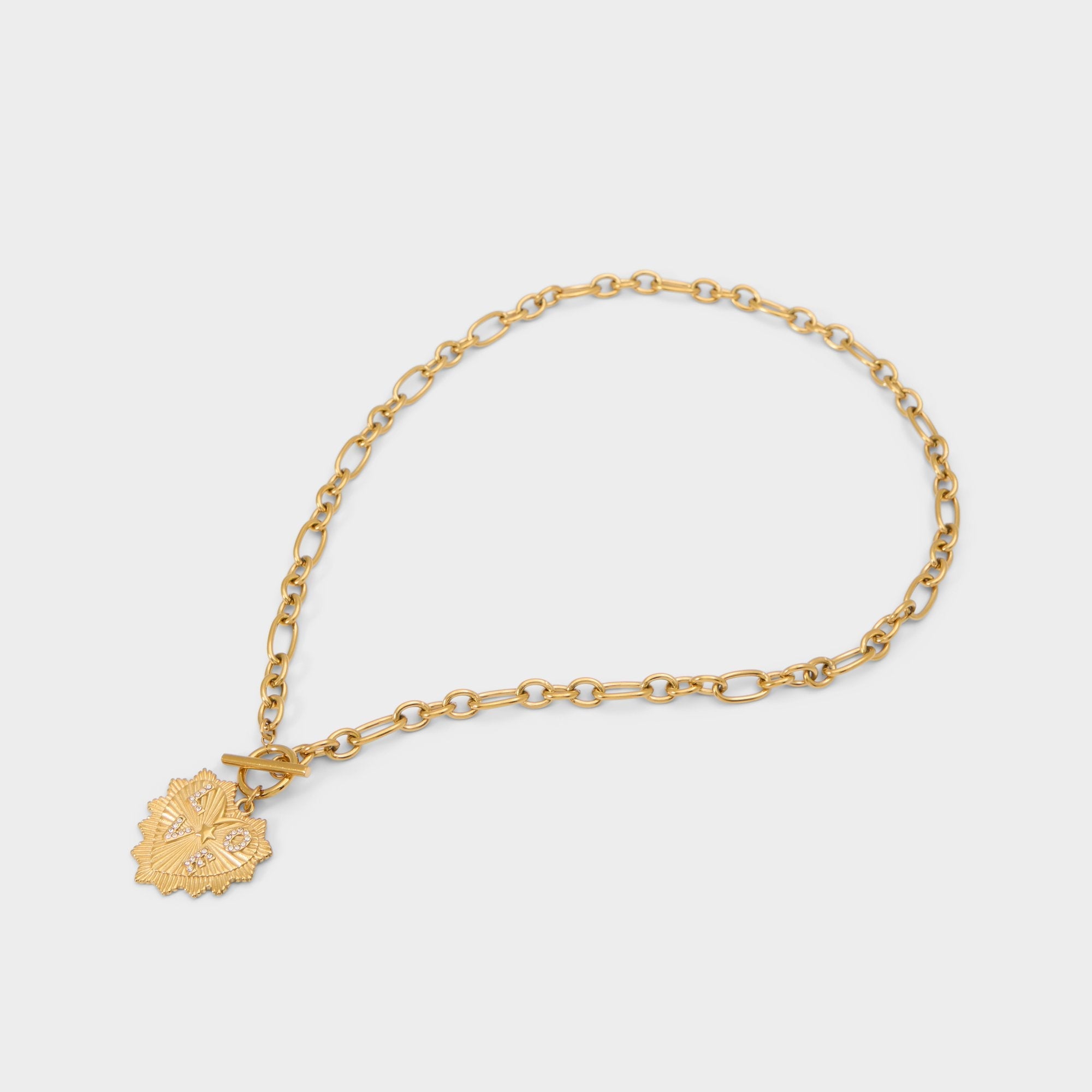 Aldo Lovechaine in Gold Clear Multi - Necklace Gold/Clear Multi