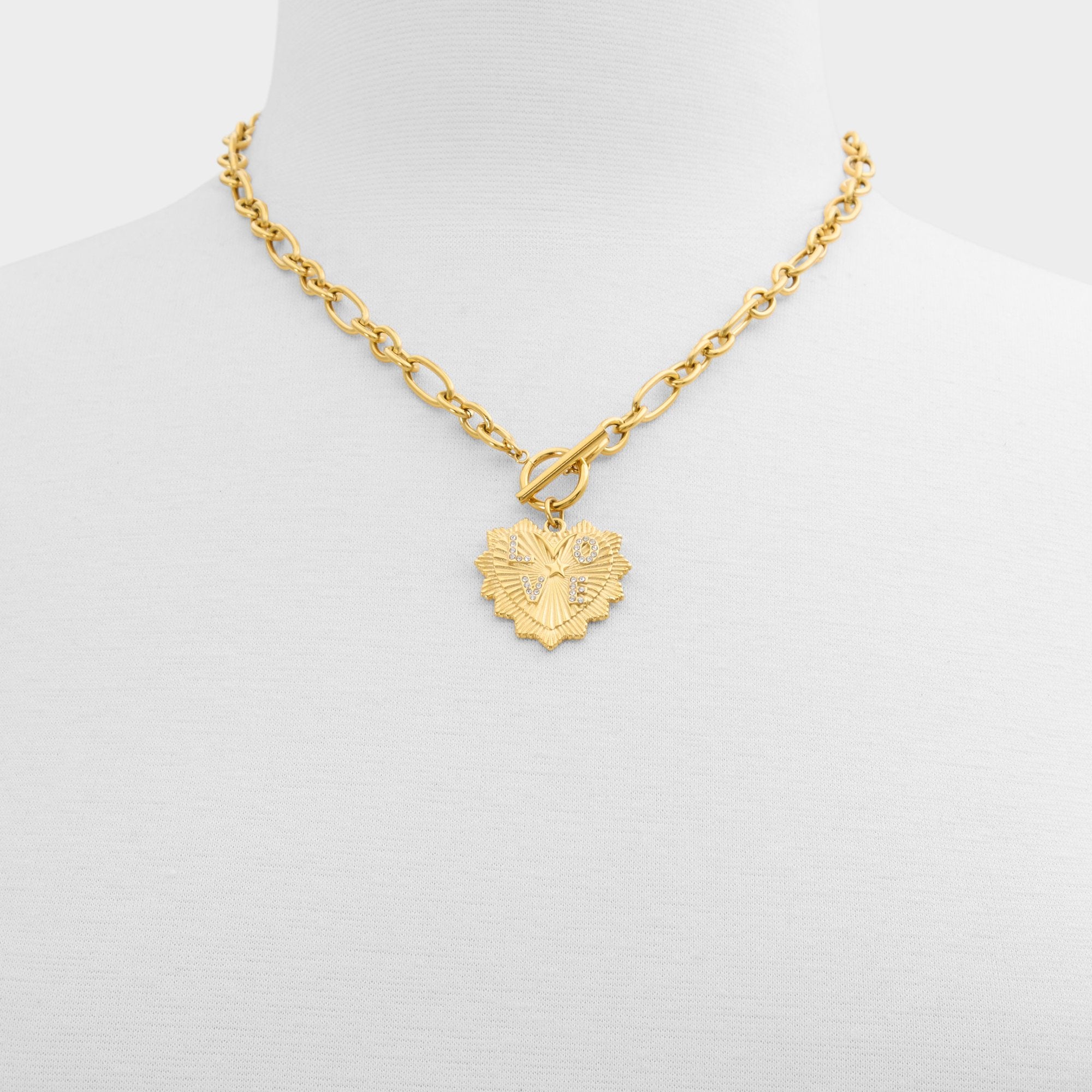 Aldo Lovechaine in Gold Clear Multi - Necklace Gold/Clear Multi