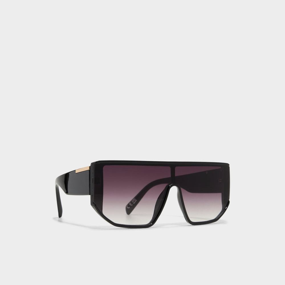 Aldo Thiedan Black/Gold Multi Women's Shield - Shield sunglasses Black/Gold Multi