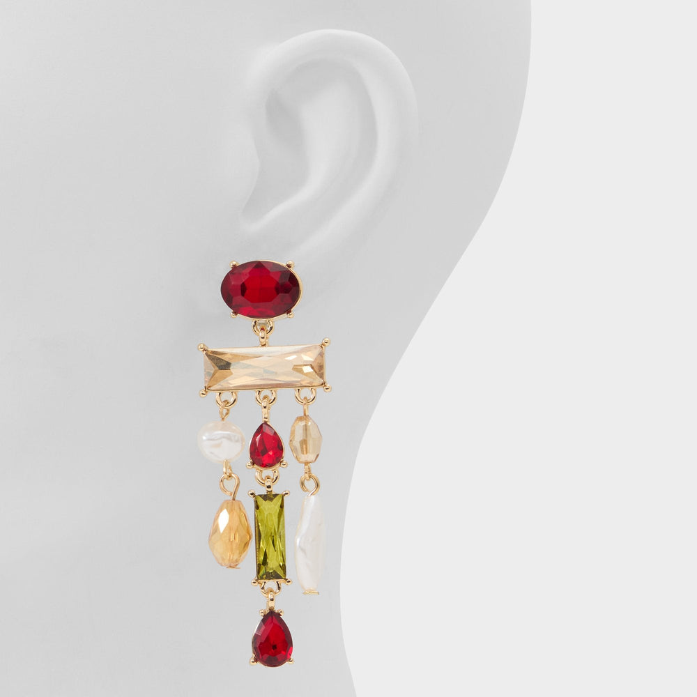 Aldo Savannahh in Bordo - Chandelier earrings Bordo