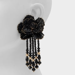 Aldo Petalia Black/Gold Multi Women's Earrings - Statement earrings Black/gold multi