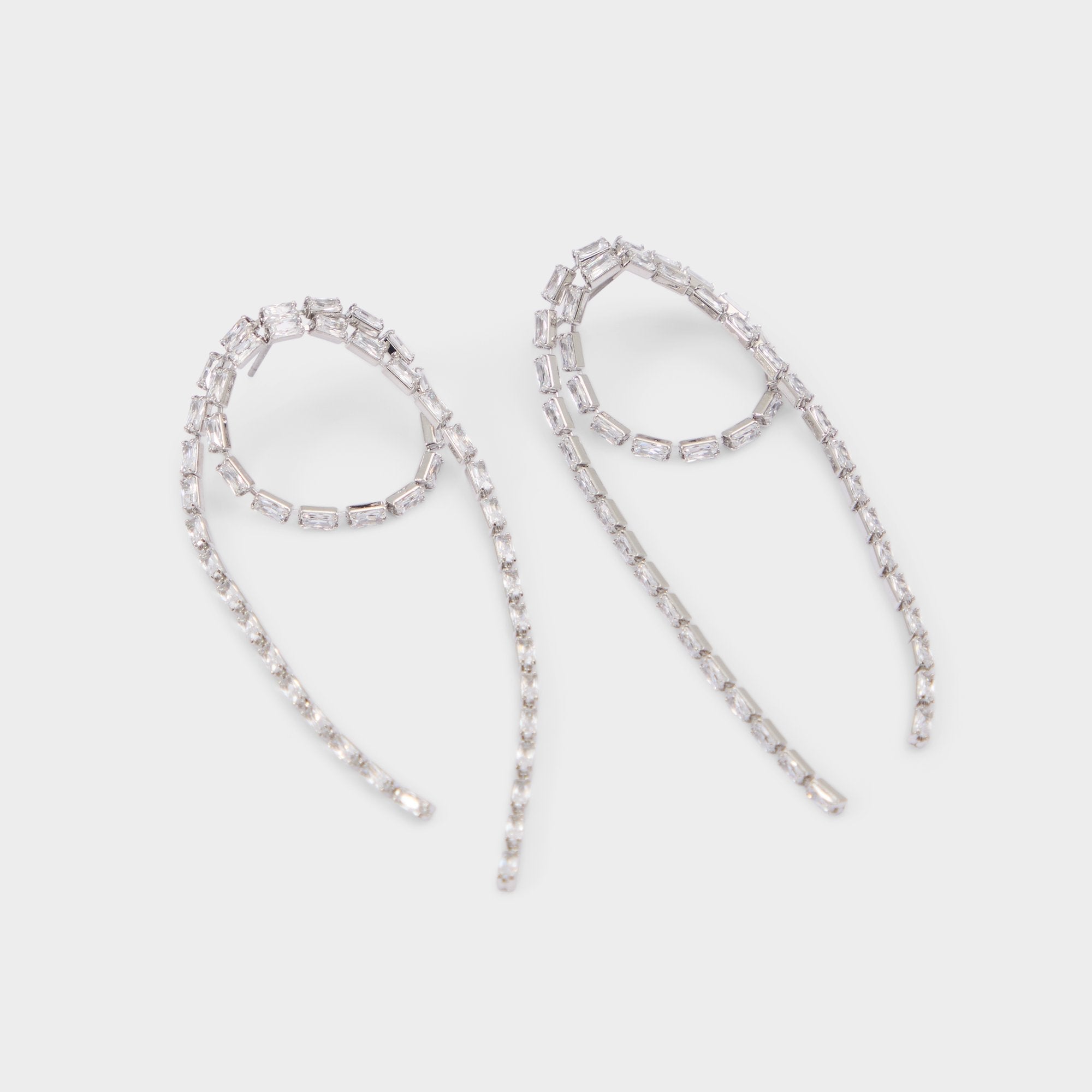 Aldo Wude in Silver Clear Multi - Chandelier earrings Silver/clear multi
