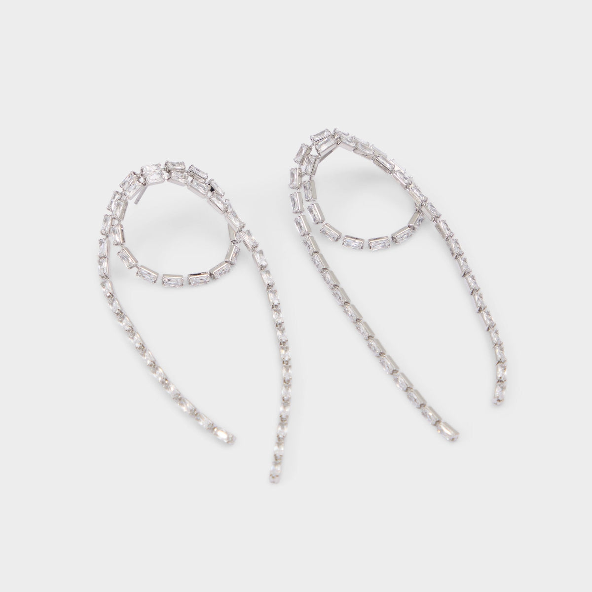Aldo Wude in Silver Clear Multi - Chandelier earrings Silver/clear multi