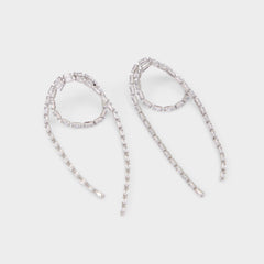 Aldo Wude in Silver Clear Multi - Chandelier earrings Silver/clear multi