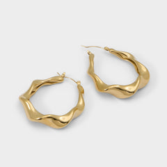 Aldo Patroklos Gold Women's Earrings - Hoop earrings Gold