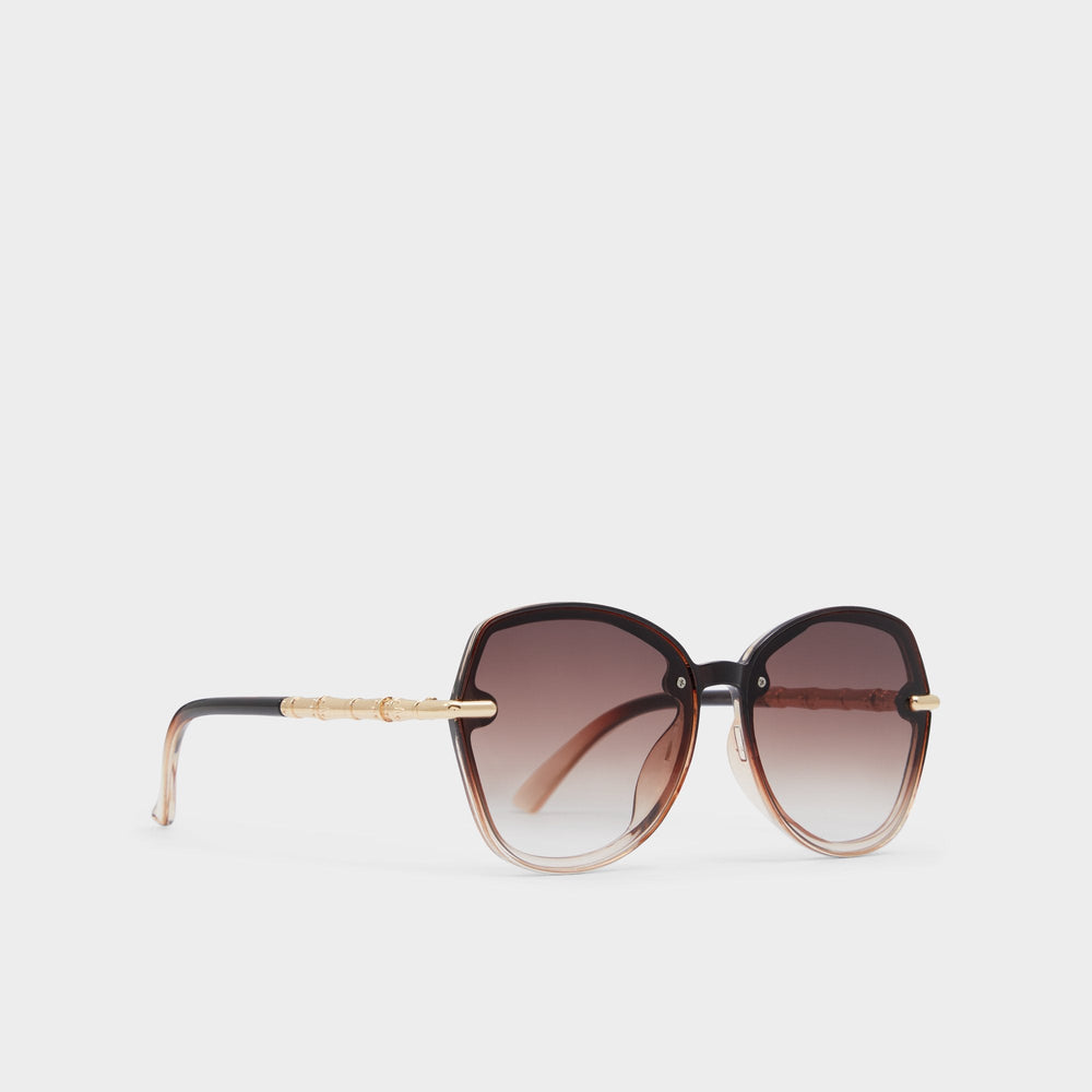 Aldo Cortegaca Brown Women's Round - Square sunglasses Brown