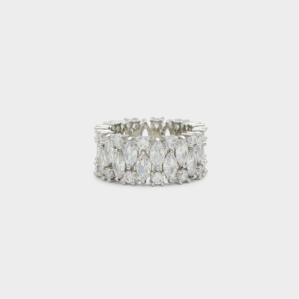 Aldo Nikka Silver/Clear Multi Women's Cubic Zirconia - Ring Silver/Clear Multi
