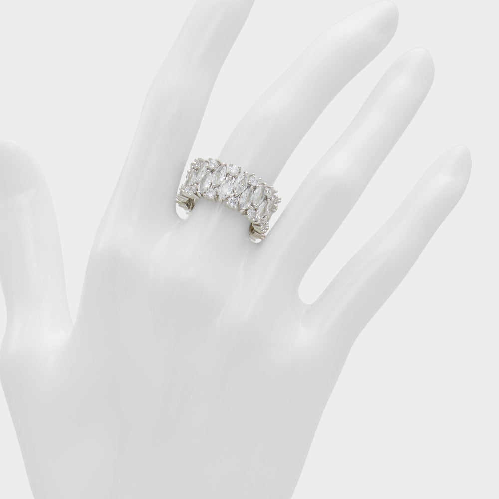 Aldo Nikka Silver/Clear Multi Women's Cubic Zirconia - Ring Silver/Clear Multi