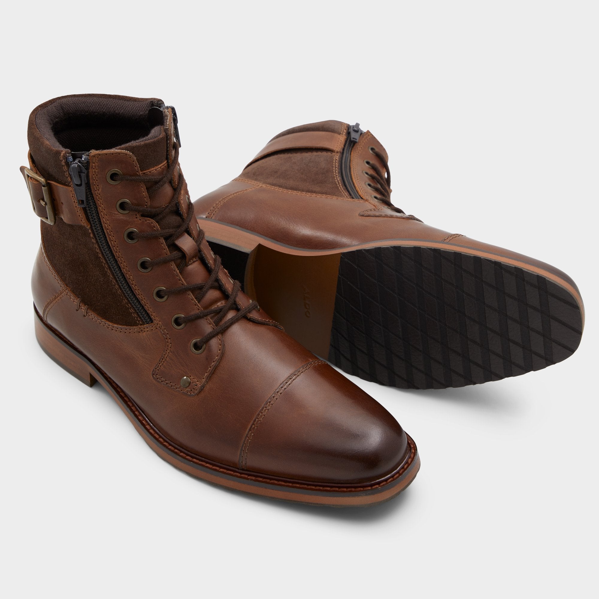 Aldo Constantine Dark Brown Men's Lace-up boots - Lace-up boot Dark brown