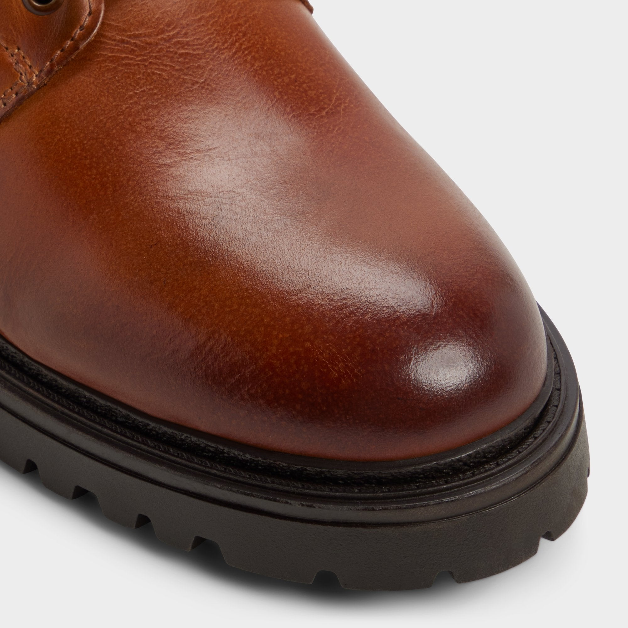 Aldo Draco in Cognac - Combat boot, Lug sole Cognac