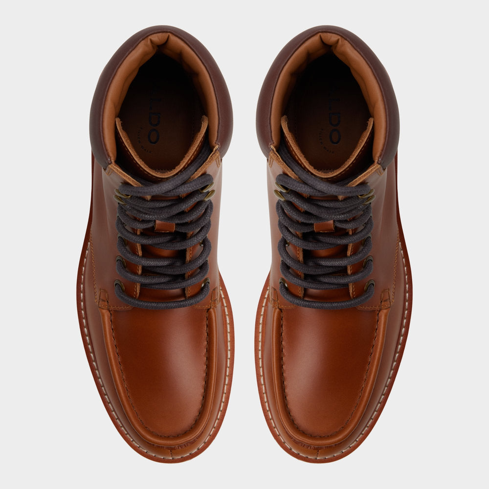Aldo Grier in Cognac - Combat boot, Lug sole Cognac