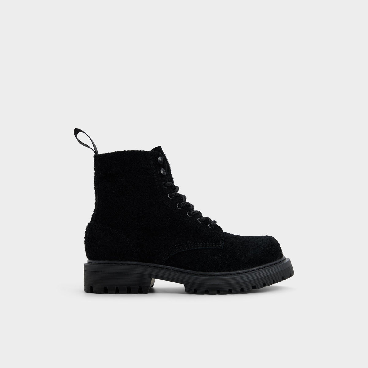 Aldo Doublezero in Black - Combat boot, Lug sole Black